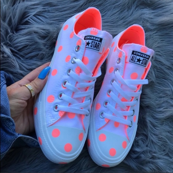 NWB 🥰 CONVERSE WOMENS ALLSTAR POLKADOT sz 6 WOMEN - Picture 5 of 8